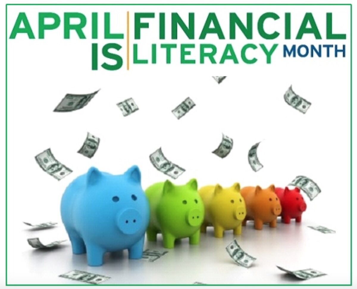 April is Financial Literacy Month poster