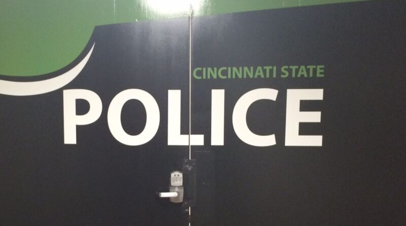 office door of Cincinnati State Police Department