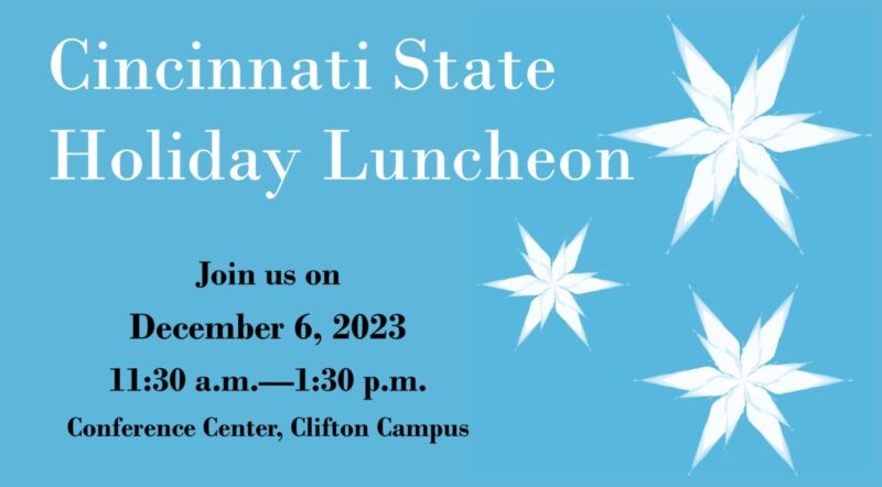 CState holiday luncheon 2023 poster