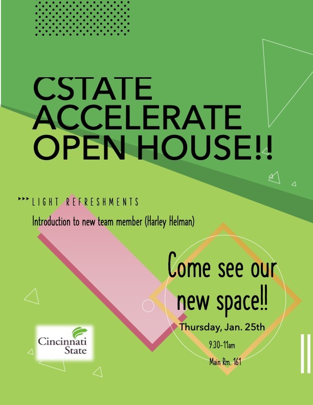 CState Accelerate Open House flyer