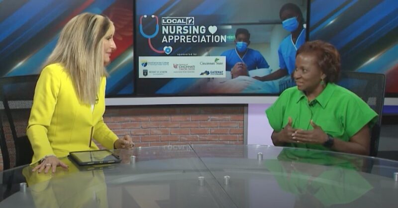 Liz Bonis, WKRC TV, interviewed Dr. Janice Lockett about Cincinnati State Nursing programs