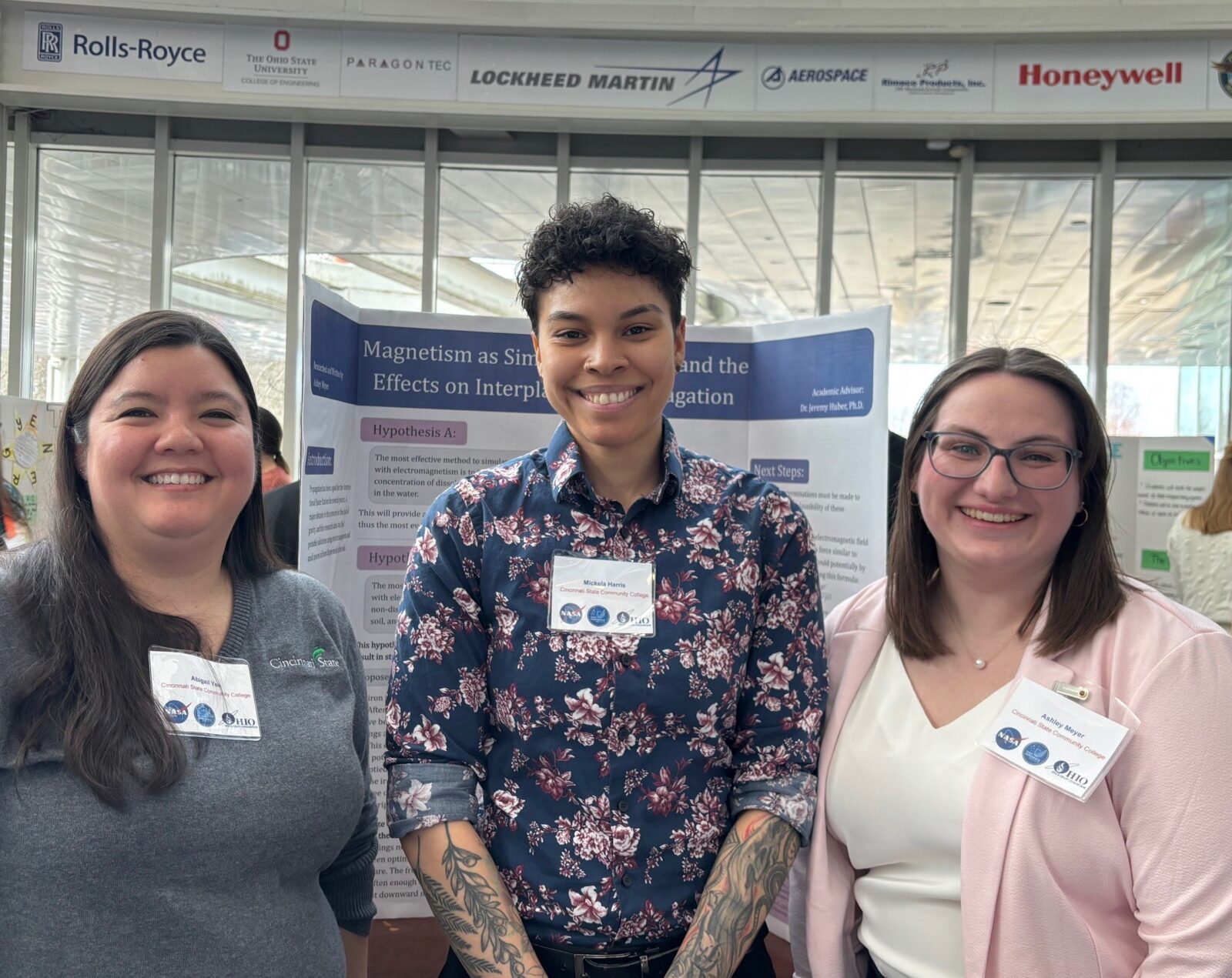 Professor Abbey Yee, Micki Harris, and Ashley Meyer