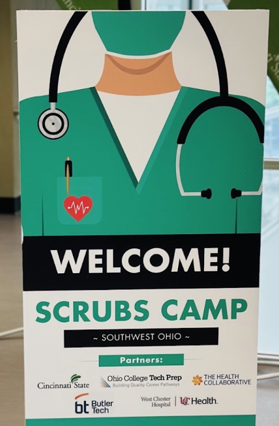 Scrubs Camp 2024 welcome sign