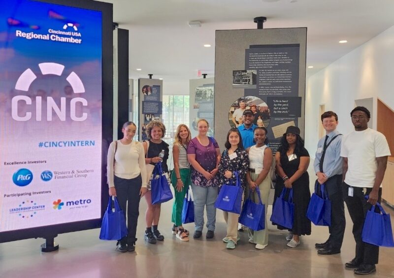 Cincinnati State students at the Cincinnati Intern Network Connection kickoff event