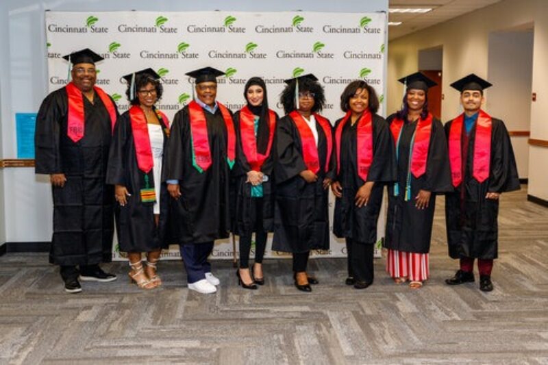 TRIO SSS graduates - Rodney Pankey, Bianca Pearson, Yvette Lackey, Eman Nasir, Reine Anato, Joy Williams, Talisha Chambers, Bikram Ghataney