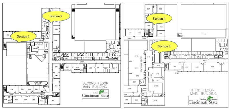 Map of locker cover-up project, July 2024