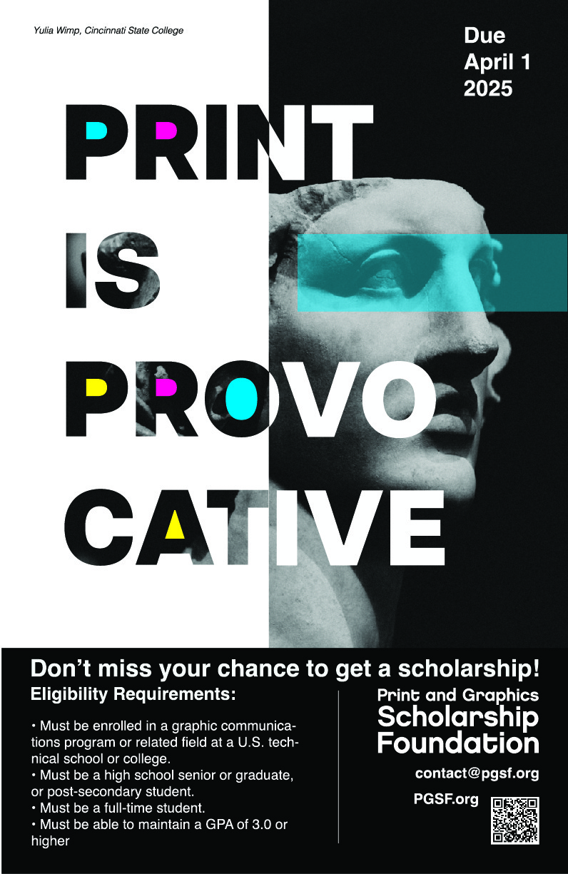 "Print is Provocative" poster by Yulia Wimp