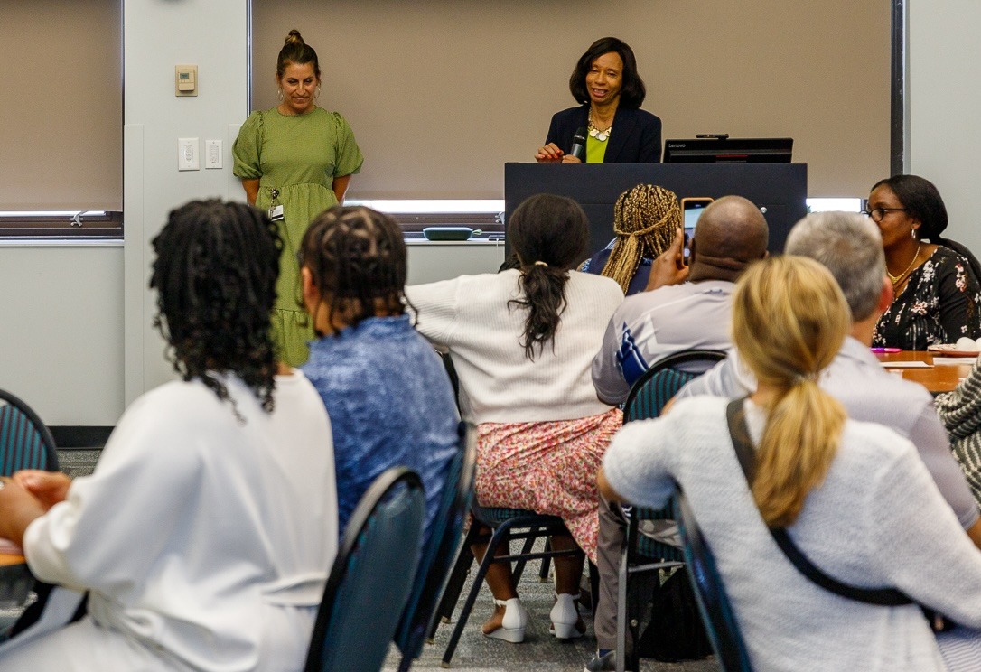 President Monica Posey and BSN Program Chair Beth Hamon welcomed the students and guests