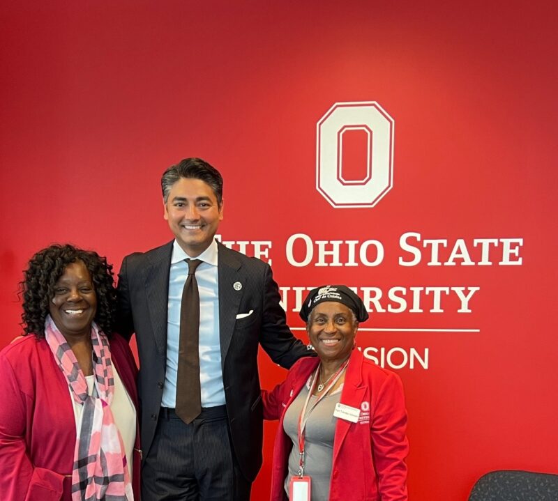 Dr. Sandra Dees, Cincinnati Mayor Aftab Pureval , nd Chef Pamela Tramble-Johnson