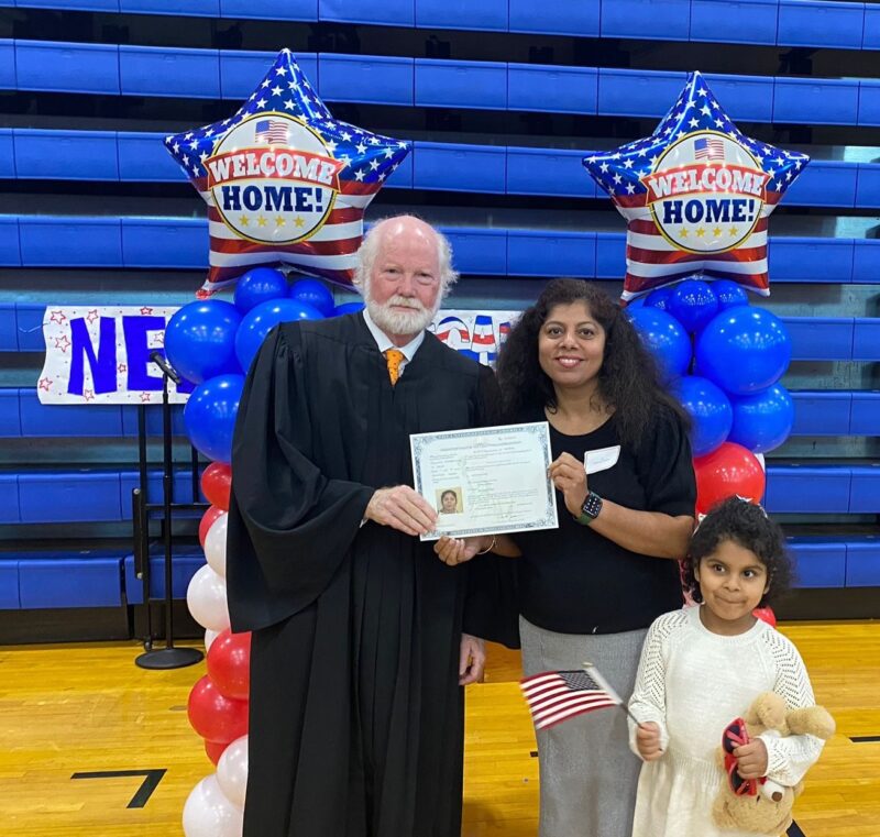 Ratika Gandhi celebrates becoming a U.S. citizen