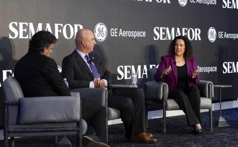 VP Amy Waldbillig at the SEMAFOR panel discussion