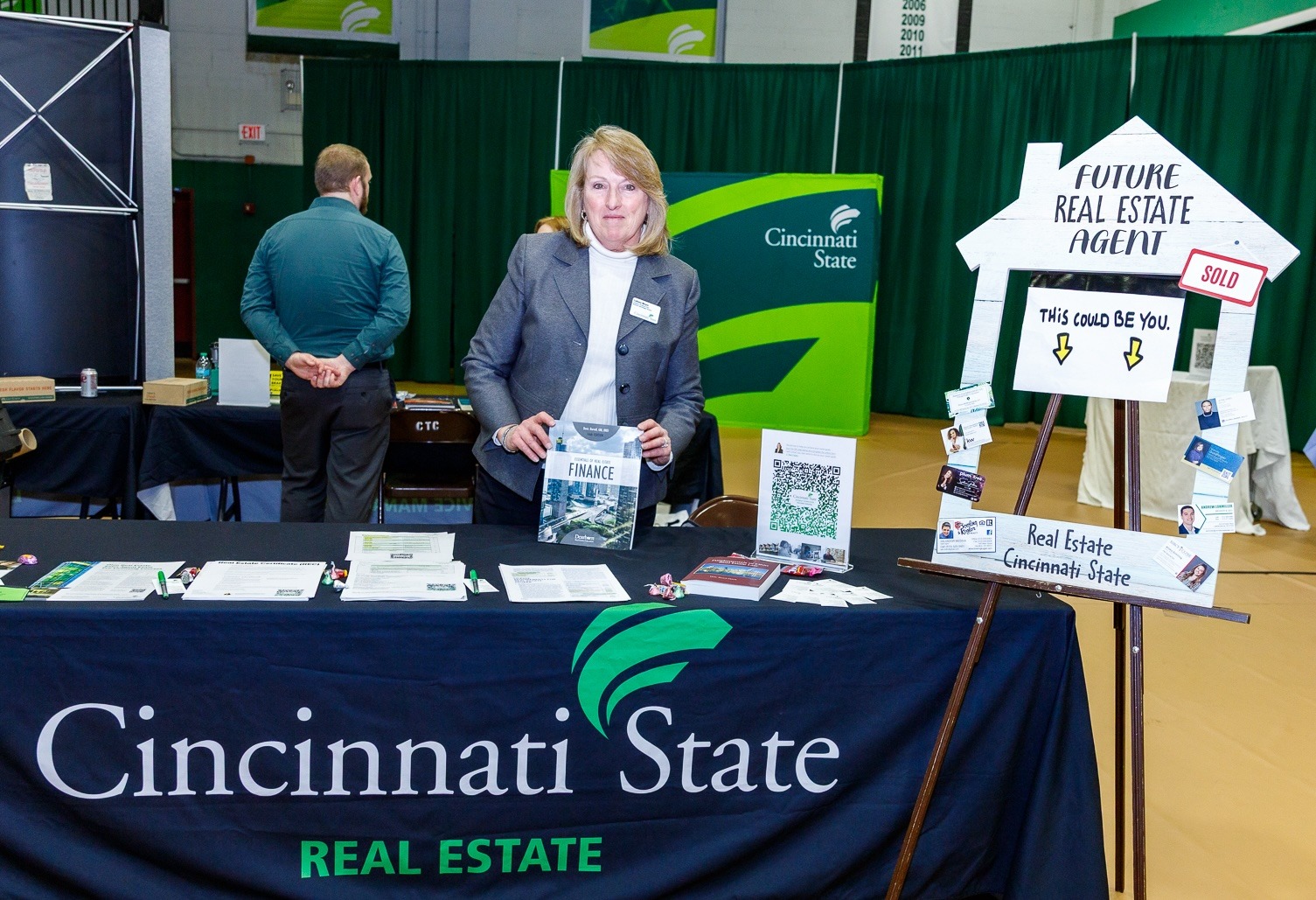 Coleen Meyer at Open House Real Estate booth - 3-6-25 