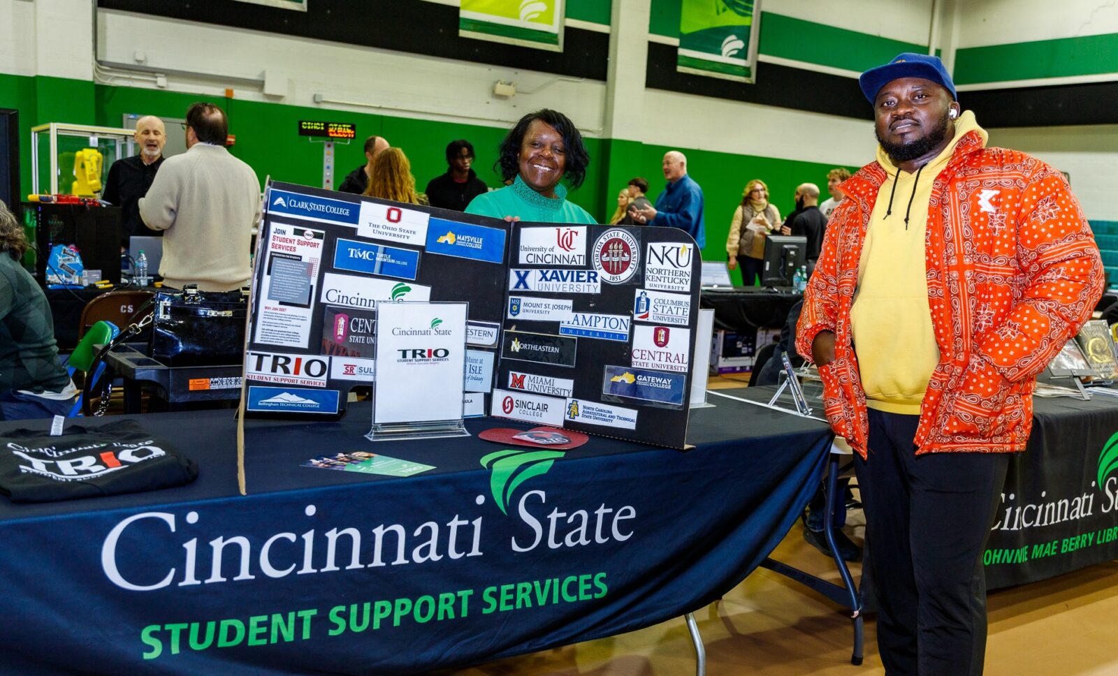 Dr. Sandra Dees at Open House Student Support Services booth - 3-6-25